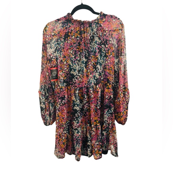 Vince Camuto Floral Babydoll Dress Size XS - Picture 2 of 15